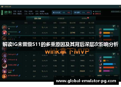 解读IG未晋级S11的多重原因及其背后深层次影响分析